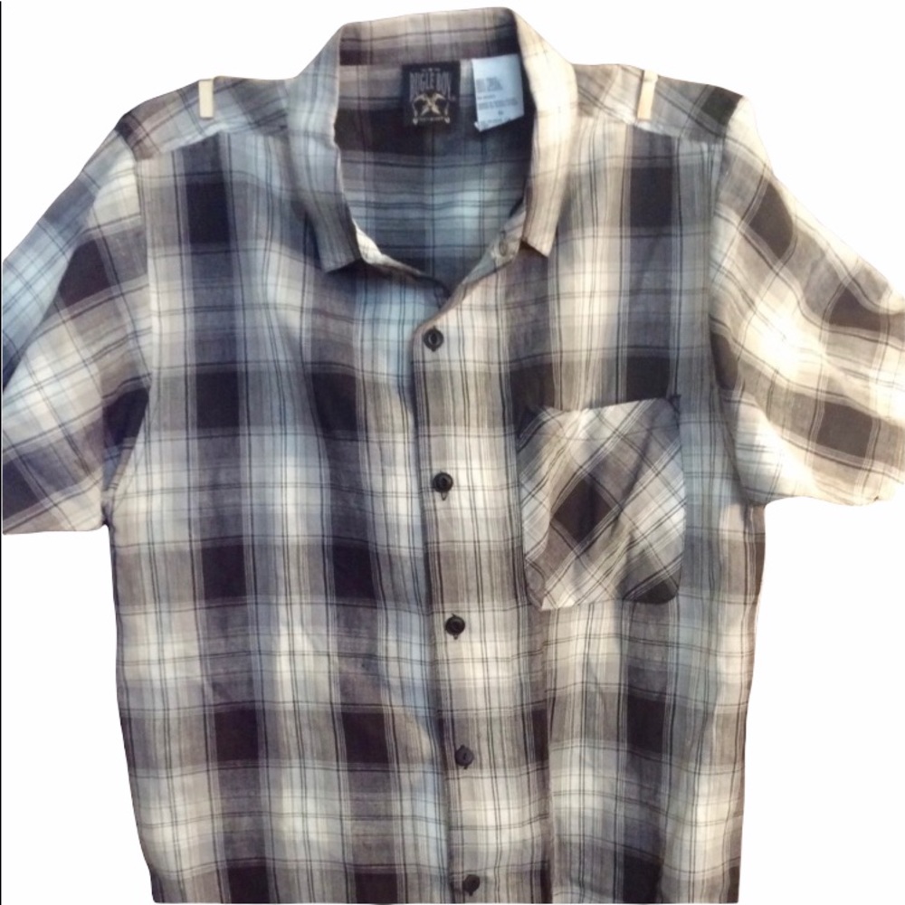 Bugle Boy Short Sleeve Button Down Shirt